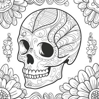 Realistic Human Skull Coloring Page 40913-32830