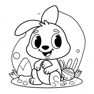 Bluey Easter Coloring Page 4091-3436