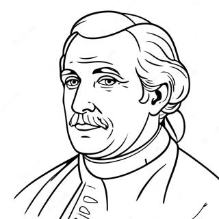 Famous Historical Figures Portrait Coloring Page 40933-32845