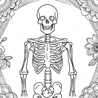 Detailed Human Skeleton Coloring Page 40963-32874