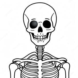 Detailed Human Skeleton Coloring Page 40963-32875