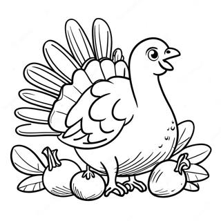 Thanksgiving Turkey Coloring Page 40972-32879