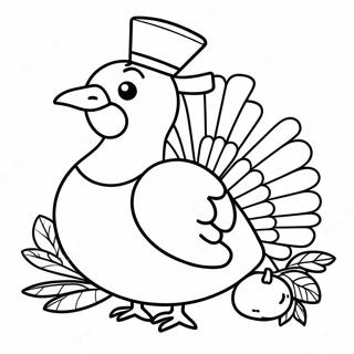 Thanksgiving Turkey Coloring Page 40972-32880