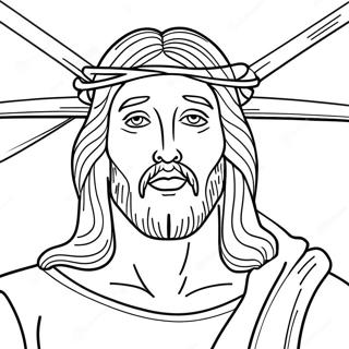 Jesus On The Cross Coloring Page 40983-32892