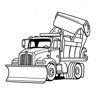 Snow Plow Coloring Pages