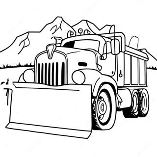 Snow Plow Truck Coloring Page 40992-32910