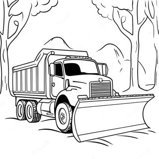 Snow Plow Truck Coloring Page 40992-32911