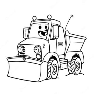 Snow Plow Coloring Pages