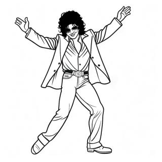 Bad Michael Jackson Dancing Coloring Page 41002-32900