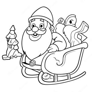 Yukon Cornelius With Sleigh Coloring Page 41033-32928