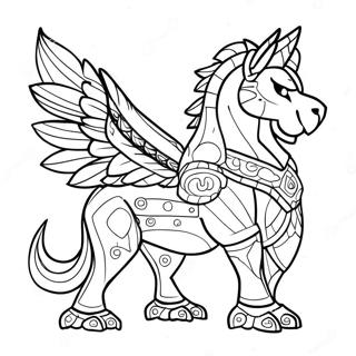 Majestic Guardian From Zelda Coloring Page 41043-32939