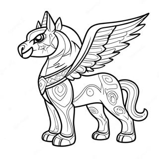 Majestic Guardian From Zelda Coloring Page 41043-32940