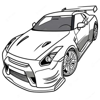 Gtr R35 Coloring Pages