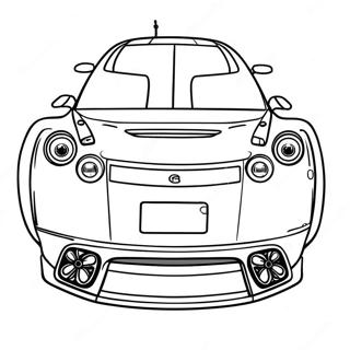 Gtr R35 Sports Car Coloring Page 41052-32944