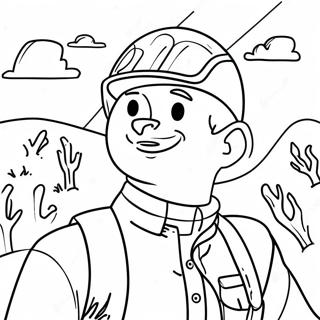 Adventurous Preston Coloring Page 41093-32977