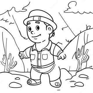 Adventurous Preston Coloring Page 41093-32978