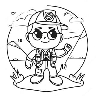 Adventurous Preston Coloring Page 41093-32980