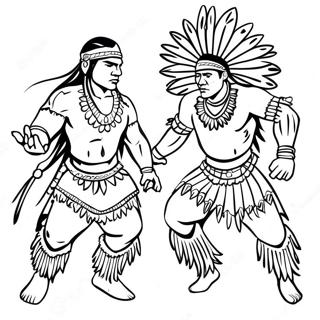 Pow Wow Coloring Pages