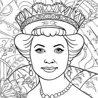 Queen Coloring Page 4111-3455