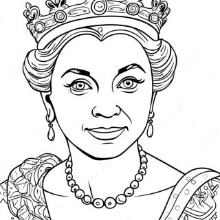 Queen Coloring Page 4111-3456