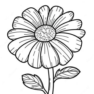 Marigold Flower Coloring Page 41122-32995