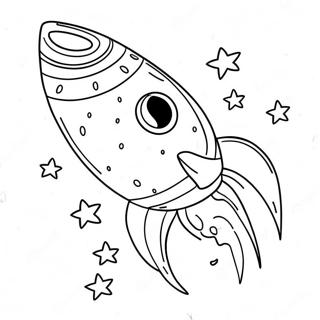 Colorful Comet With Stars Coloring Page 41143-33017