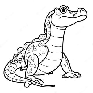 Vector The Crocodile Coloring Pages