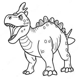 Carnotaurus Roaring Coloring Page 41183-33050