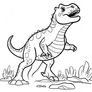 Carnotaurus Roaring Coloring Page 41183-33051