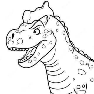 Carnotaurus Roaring Coloring Page 41183-33052