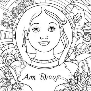 I Am Brave Affirmation Coloring Page 41192-33055