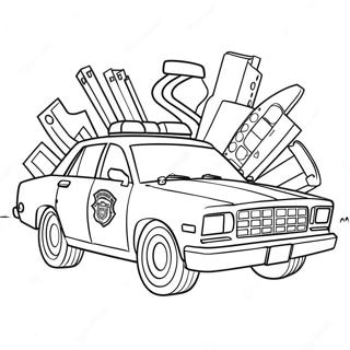 Police Car Coloring Pages