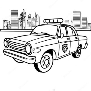 Police Car Coloring Page 411-326