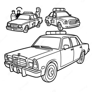 Police Car Coloring Page 411-328