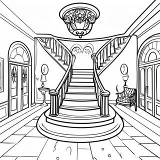 Dream House Mansion Coloring Pages