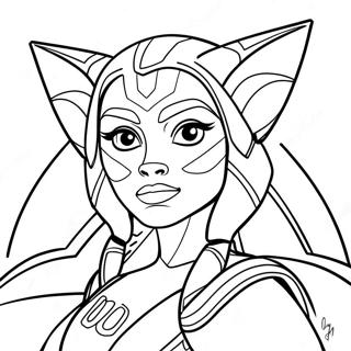 Ahsoka Tano Coloring Page 41222-33078