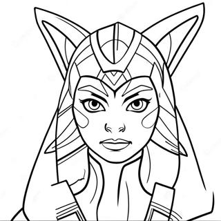 Ahsoka Tano Coloring Page 41222-33079