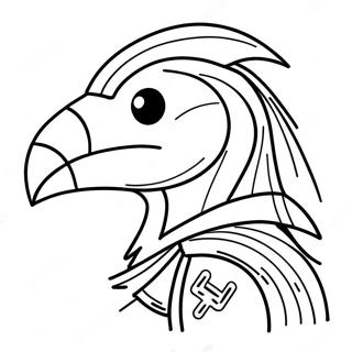 Fortnite Raven Coloring Pages