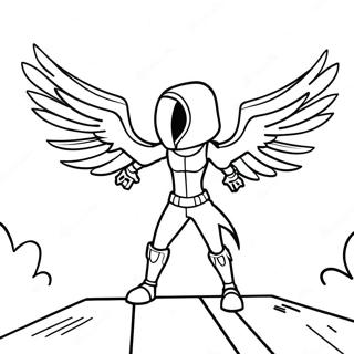 Fortnite Raven In Epic Battle Coloring Page 41243-33098