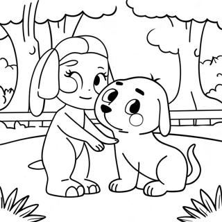 Cleo And Cuquin Playing In The Park Coloring Page 41253-33105