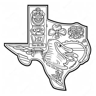 Texas A M Logo Coloring Page 41262-33110