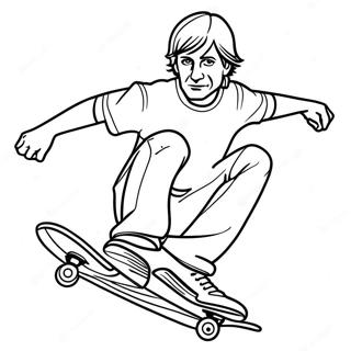 Tony Hawk Coloring Pages