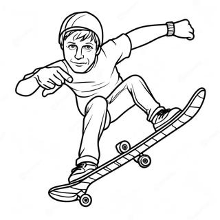 Tony Hawk Coloring Page 41272-33127