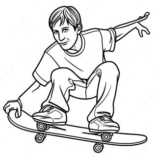 Tony Hawk Coloring Page 41272-33128