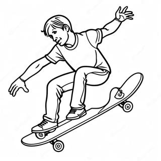 Tony Hawk Coloring Pages