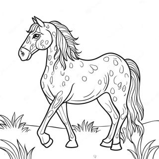 Appaloosa Horse Coloring Page 41282-33124