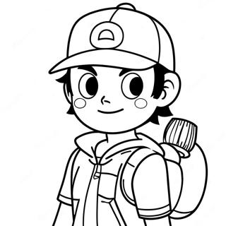 Ash Ketchum Coloring Page 41292-33134