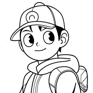 Ash Ketchum Coloring Page 41292-33135