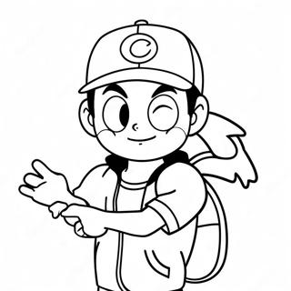 Ash Ketchum Coloring Page 41292-33136