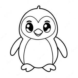 Cute Penguin Coloring Pages